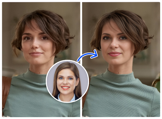 사진 얼굴 바꾸기