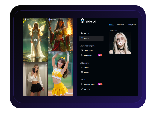 자산에서 AI 바디 스왑 비디오 만들기